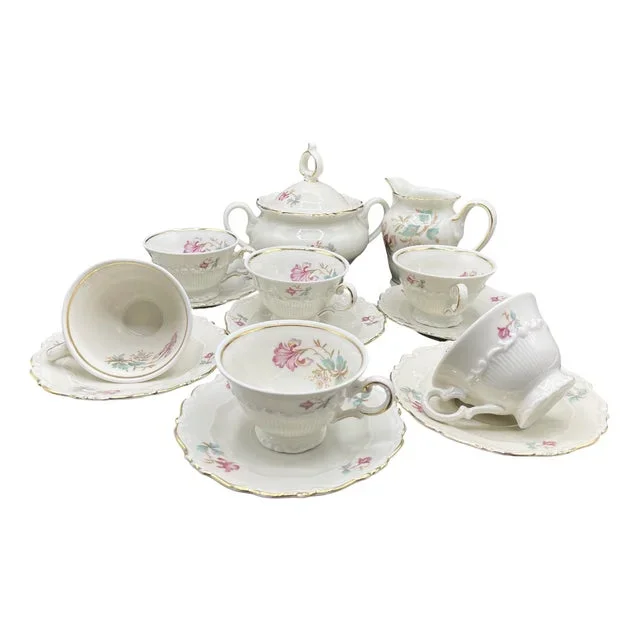Bavaria Coffee Service from Schirnding Porzellan, Set of 14