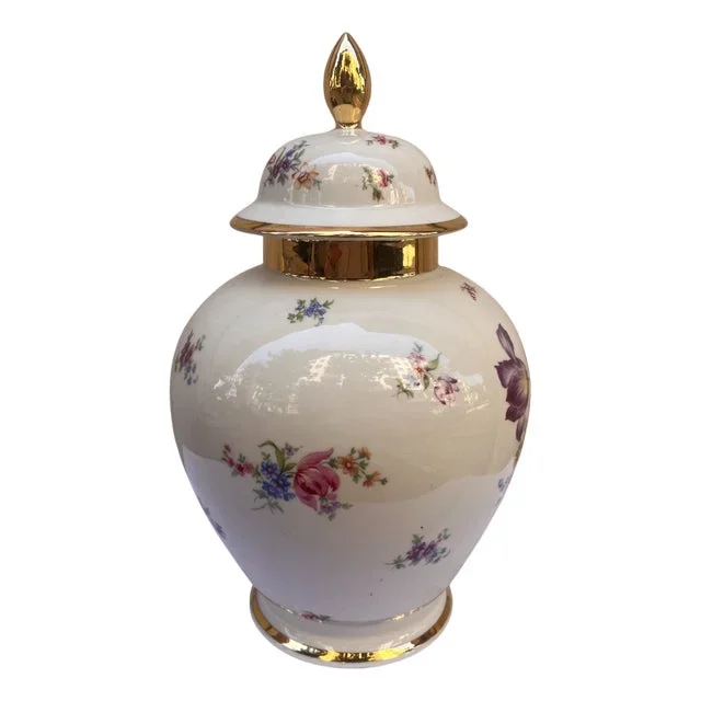 Bavarian Porcelain Lidded Jug, 1890s