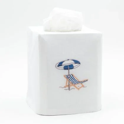 Beach Chair Modern Tissue Box Covers by Henry Handwork