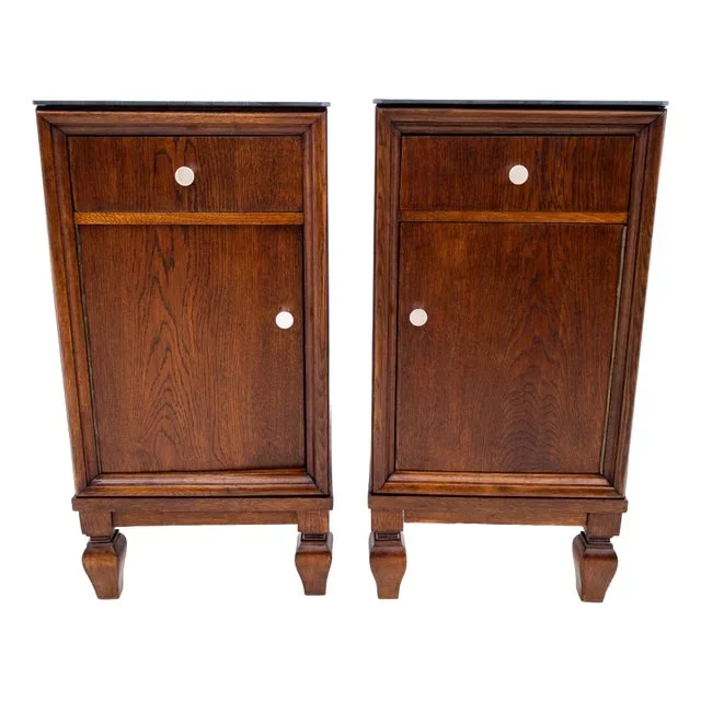 Bedside Tables, Poland, 1930s, Set of 2
