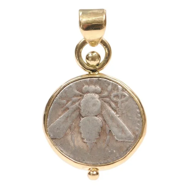 Bee & Stag Tetradrachm w/ 18K gold