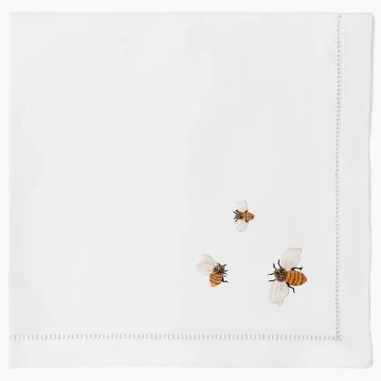 Bees Dinner Napkin by Henry Handwork