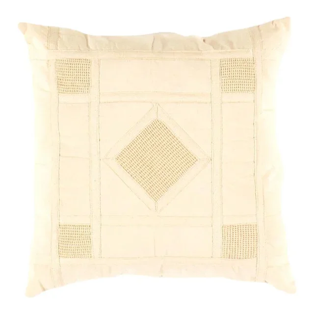 Beige Color Pure Cotton Pillow Cover