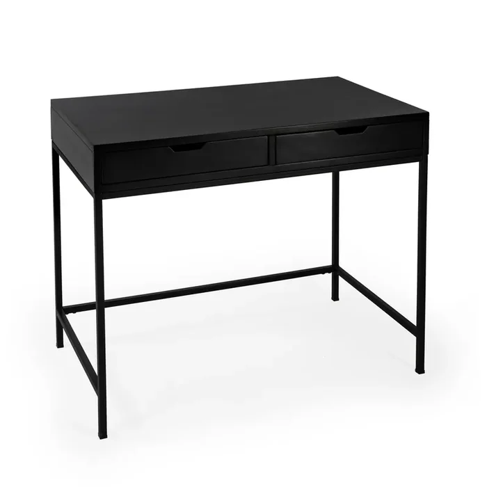 Belka Black Desk With Drawers