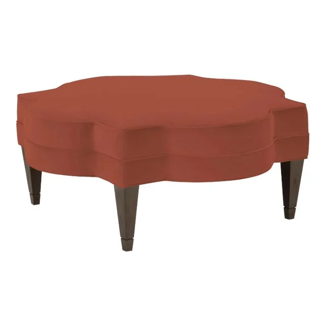 Belle Etoile Ottoman, Heirloom Red Velvet