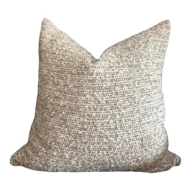 Belle Linen and Wool Blend Pillow With Down Insert