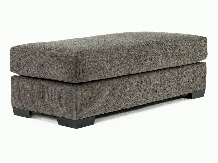 Bermuda Storage Ottoman in Victory Sterling
