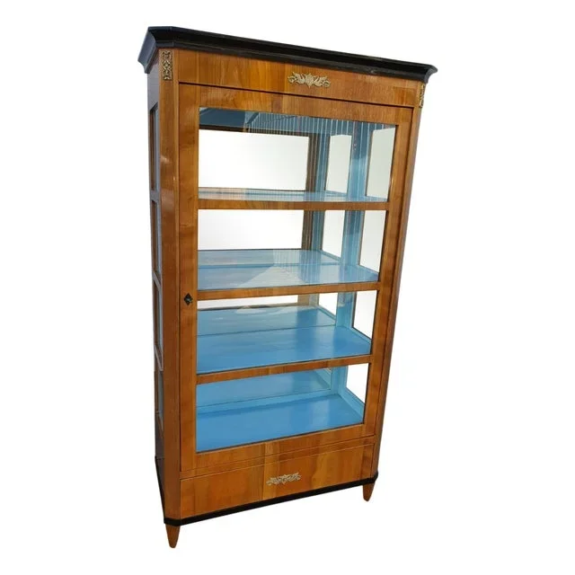Biedermeier Display Cabinet in Cherrywood, 1820s