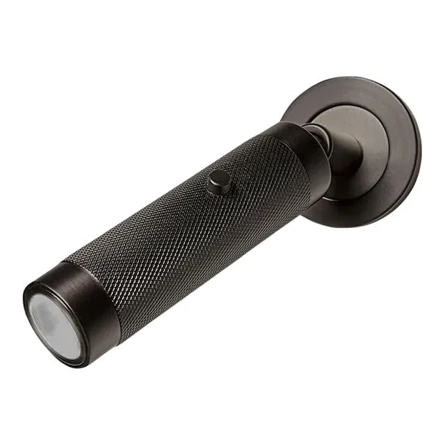 Black Bronze Led Knurl Reading Light