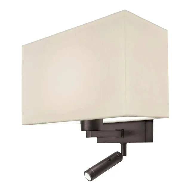 Black Bronze Wall Light With Shade
