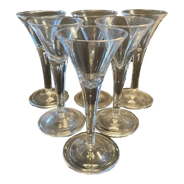 Blenko for Colonial Williamsburg Teardrop Wine Glasses – Set of 6