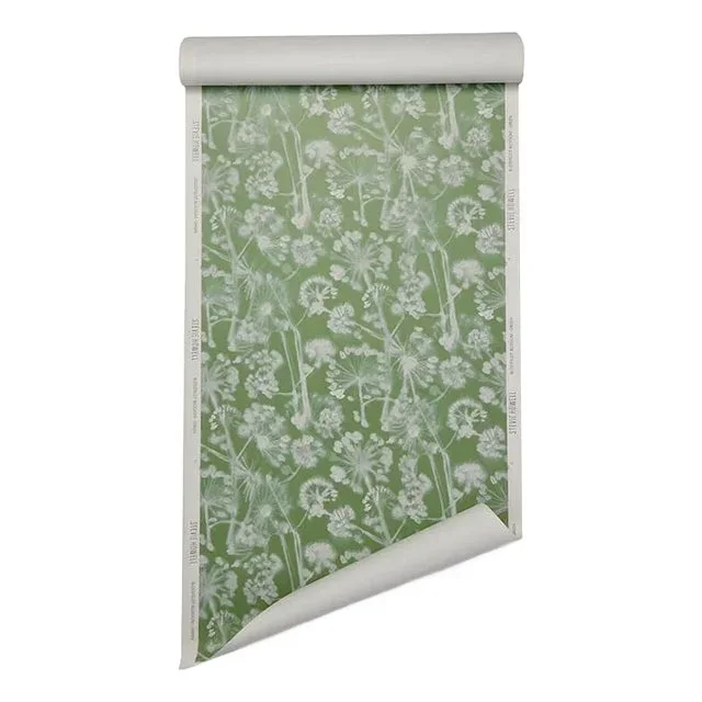 Blossfeldt Blossom Green Wallpaper