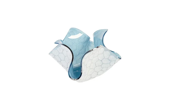 Blue Glass Bowl, SM, 17x17x10″