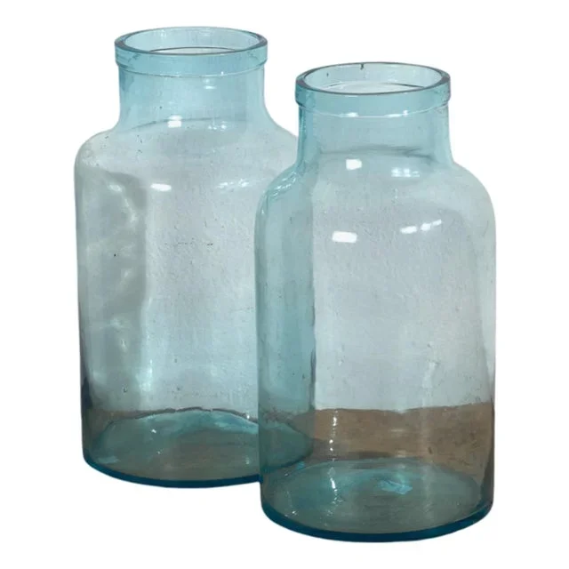 Blue Jars, 1920s, Set of 2