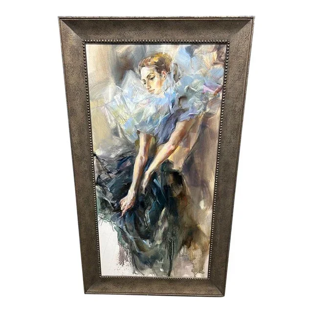 “Blue Pierrette 2” by Anna Razumovska