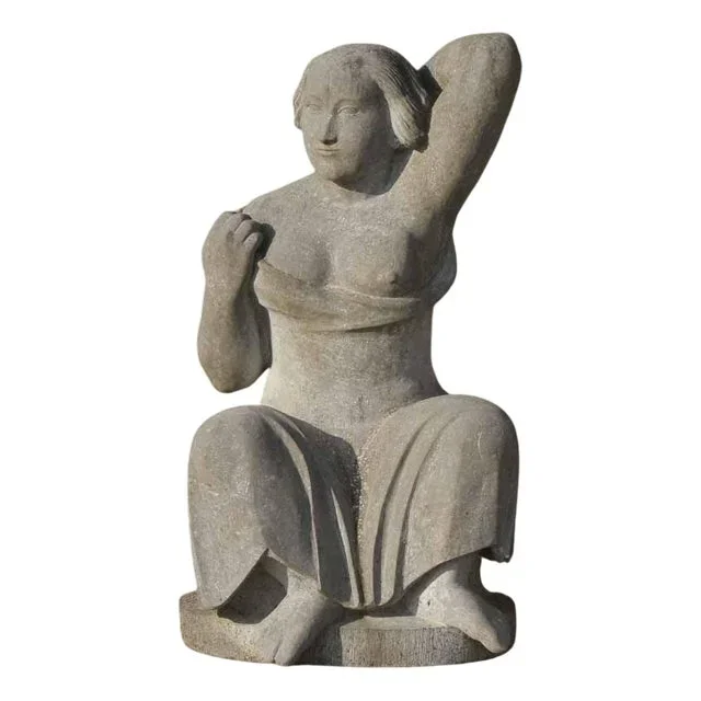 Blue Stone Statue by Jan Keustermans, 1990s