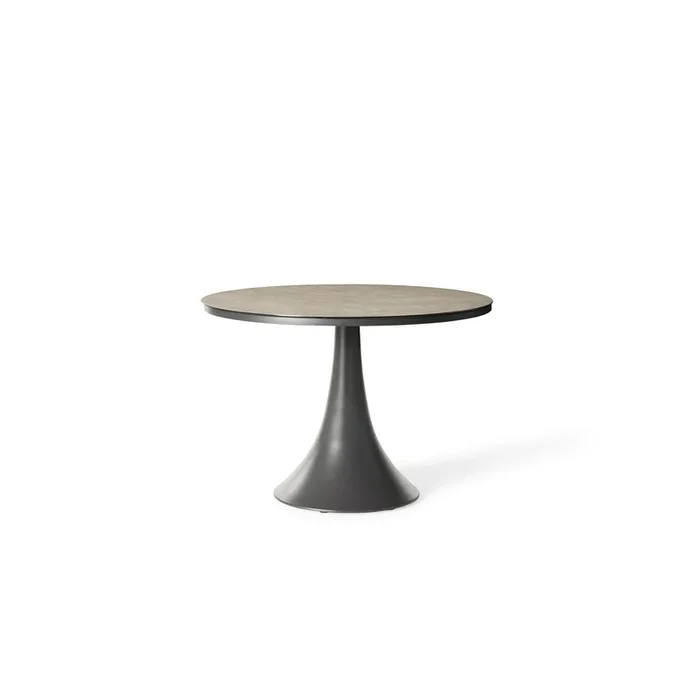Bodega 43″ Round Dining Table in Charcoal
