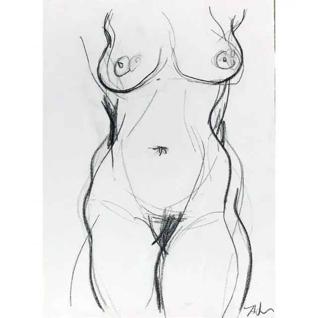 Body Torso II Drawing on Paper