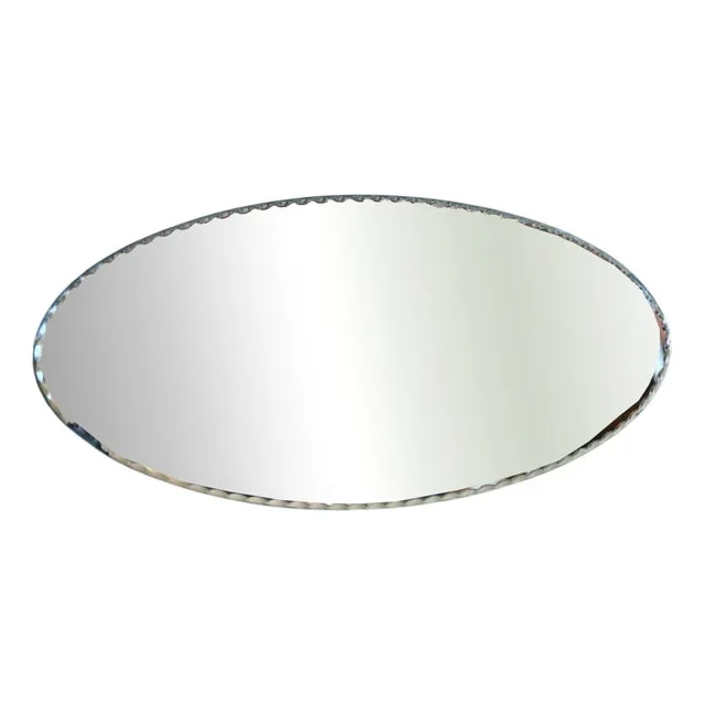 Bohemian Beveled Oval Mirror