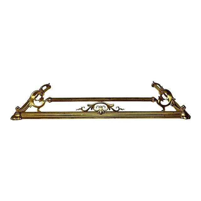 Brass Fireplace Fender Vintage