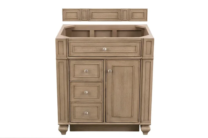 Bristol 30″ Single Vanity Whitewashed Walnut