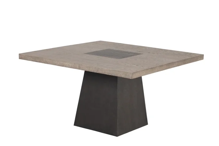 Broager Rustic Oak/Dark Walnut Square Table