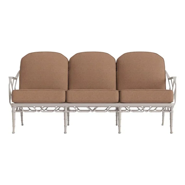 Brown Jordan Calcutta Sofa, Dove frame with Fusion Clay fabric