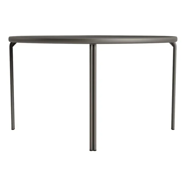 Brown Jordan Kantan Aluminum 48″ Round Dining Table, Mica frame