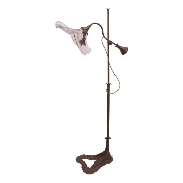 Brutalist Floor Lamp by Lothar Klute, 1984