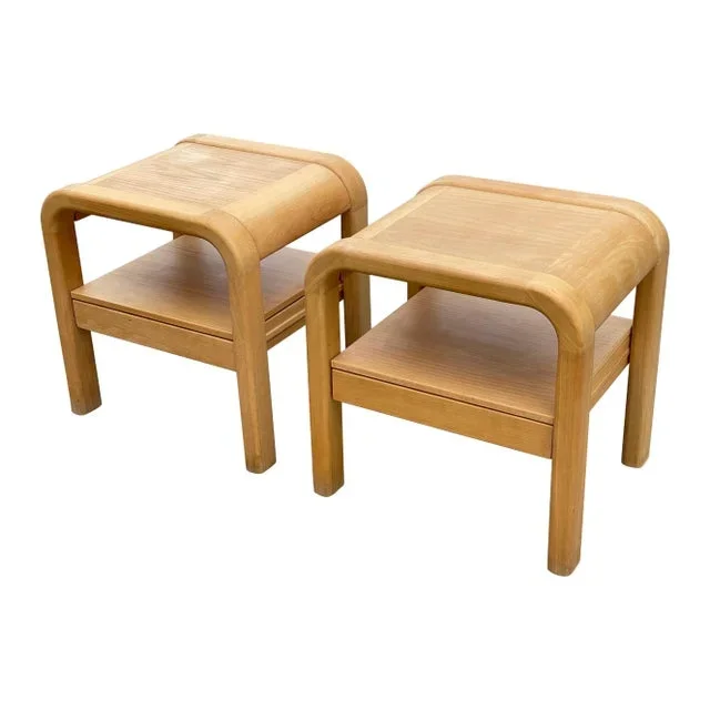 Brutalist Nightstands by Villy Nørgaard, 1993, Set of 2