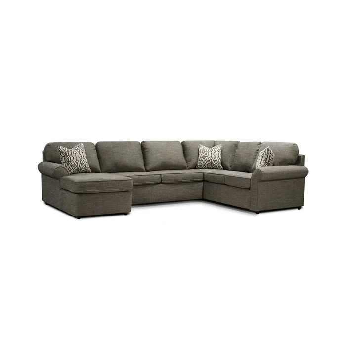 Burke 4 Piece Left Chaise Corner Wedge Sectional
