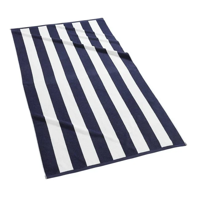 Cabana Stripe Beach Towel in Navy