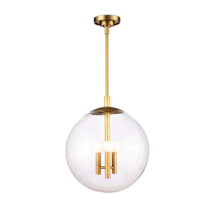 Cafe Pendant Small – Natural Brass