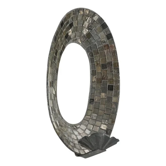 Candle Sconce with Mirror and Mosaic, 1950s