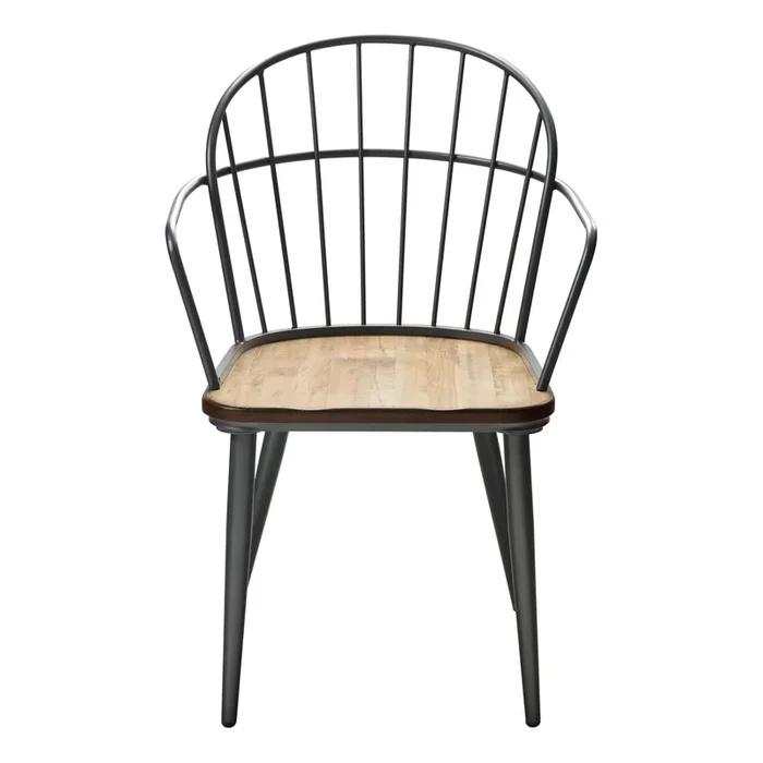 Canton Brown/Black Side Chair, Set of 2
