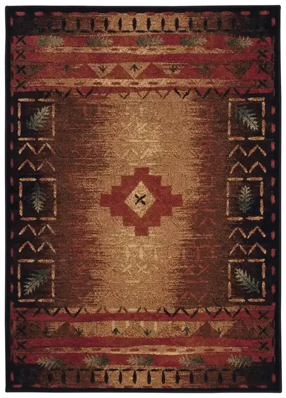 Capel Badin Coffee Multi 2366_750 Machine Woven Rugs