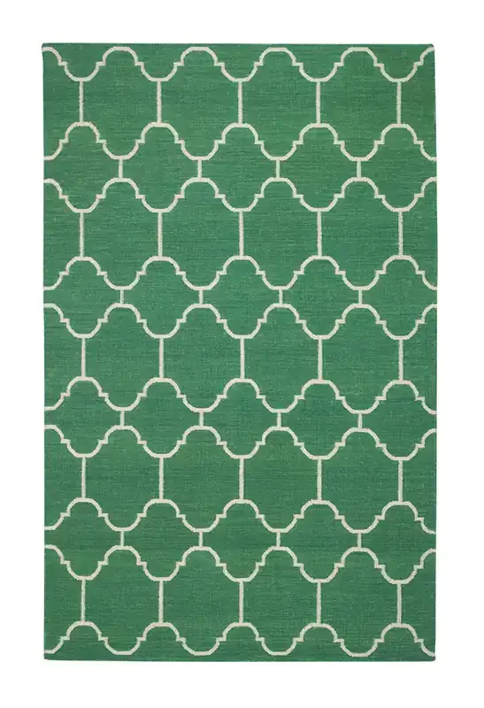 Capel Genevieve Gorder Serpentine Dk. Green 3623_250 Flat Woven Rugs – 3‘ X 5‘ Rectangle