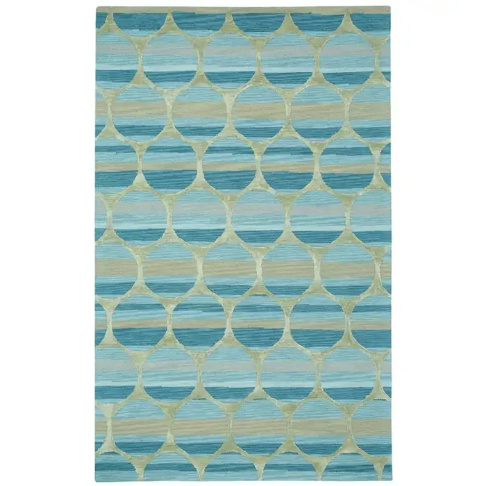 Capel Kevin O‘Brien Bucine Blue 9196_475 Hand Tufted Rugs – 5‘ X 8‘ Rectangle