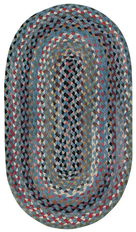 Capel St. Johnsbury Medium Blue 0440_400 Braided Rugs