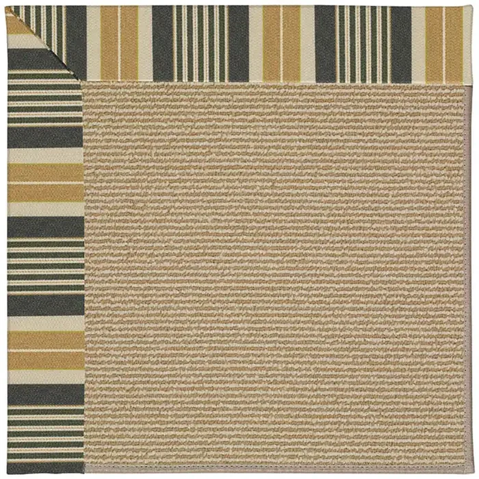 Capel Zoe-Sisal Black Stripe 1995_340 Machine Tufted Rugs