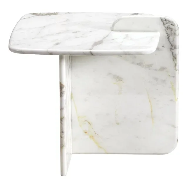 Cards Marble Nightstand by Lorenza Bozzoli