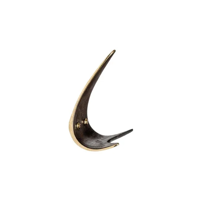 Carl Auböck Model #4086 Patinated Brass Hook
