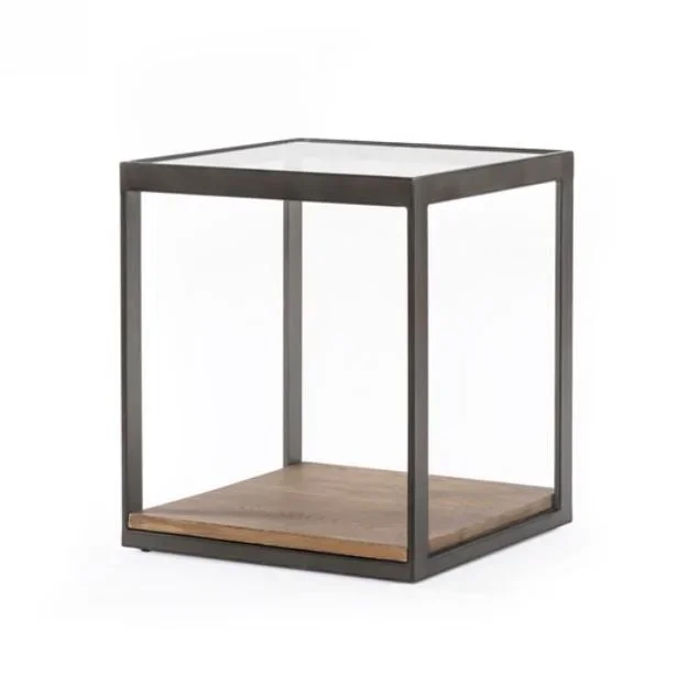 Carlson End Table-Monument Grey