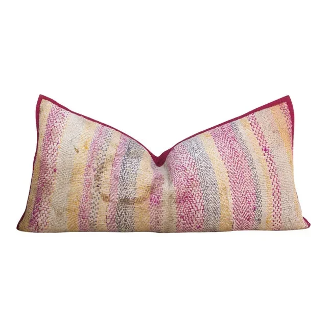 Carnation Sindh Sami Quilt Lumbar Pillow