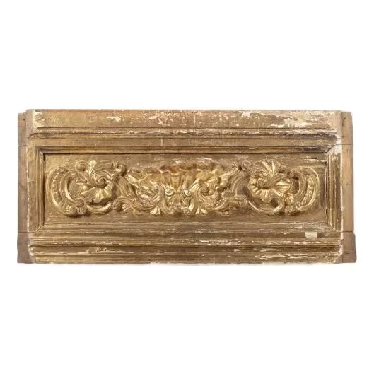 Carved Element in Gilded Wood