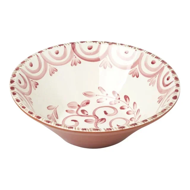 Casa Nuno Pink and White Large Bowl