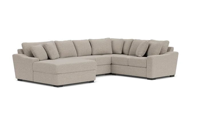 Casper 4 Piece Loveseat Chaise Sectional, Left Facing – Custom Order