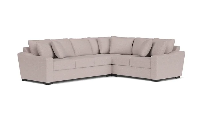 Casper Crypton Performance Tux Sofa Sectional in Custom, Left Facing