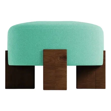 Cassete Pouf in Teal by Alter Ego for Collector