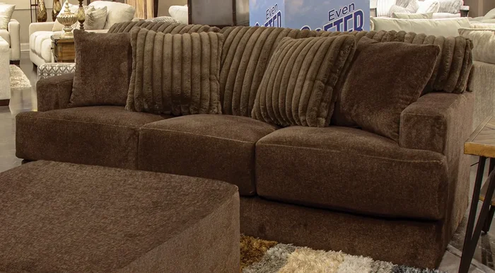 Casual Sofa with Channel Tufting